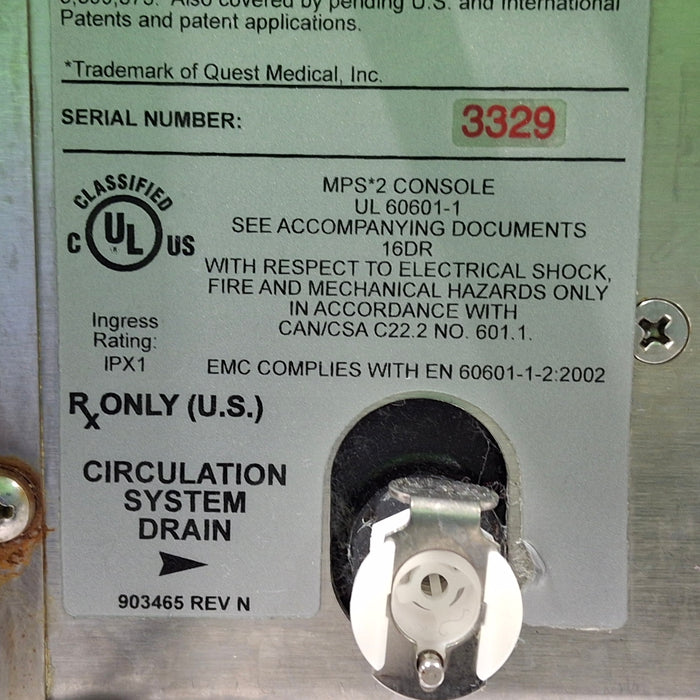 Quest Medical MPS 2 Myocardial Protection System 5201260