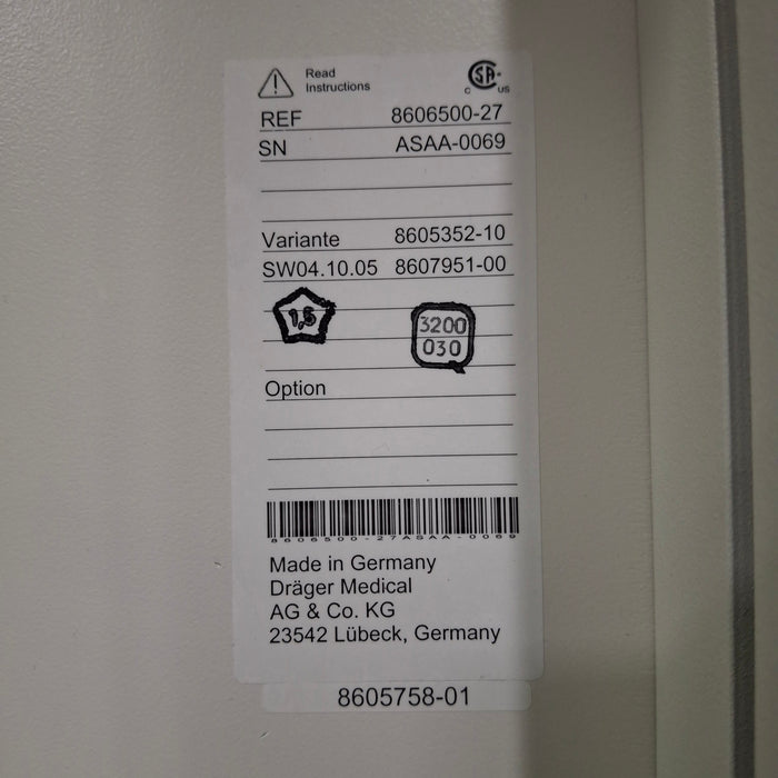 Draeger Medical Apollo Anesthesia System