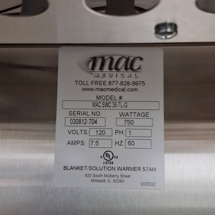 Mac Medical, Inc. SWC 36-G Warming Cabinet