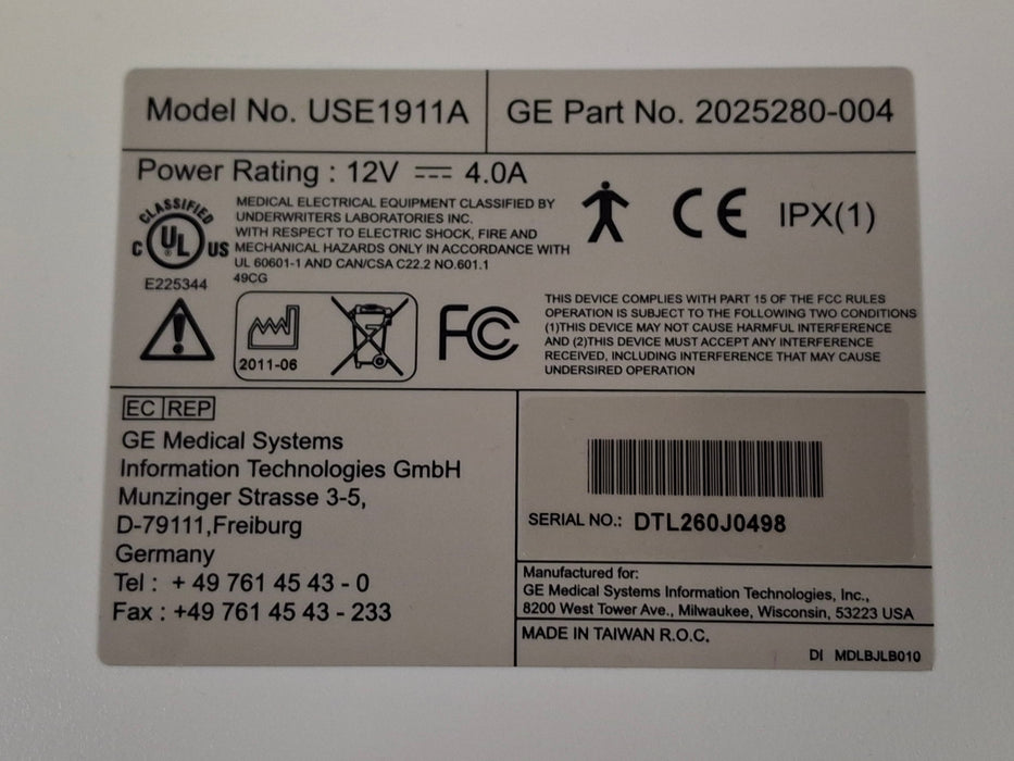 GE Healthcare USE1911A Monitor
