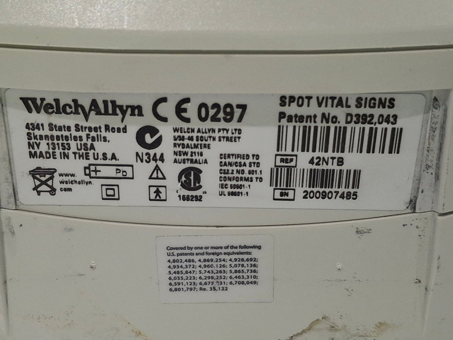 Welch Allyn Spot 420 - NIBP, Temp, Nellcor SpO2 Vital Signs Monitor