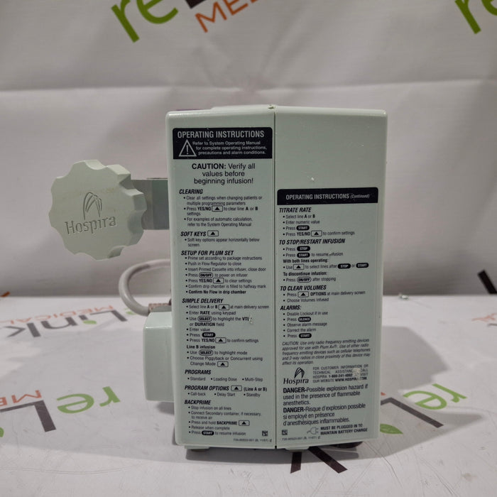 Hospira Plum A+ Infusion Pump