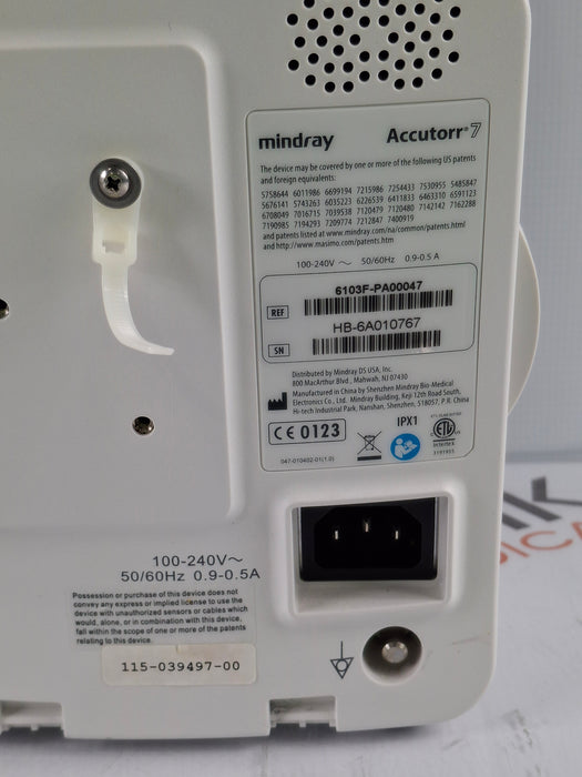 Mindray Accutorr 7 Vital Signs Monitor