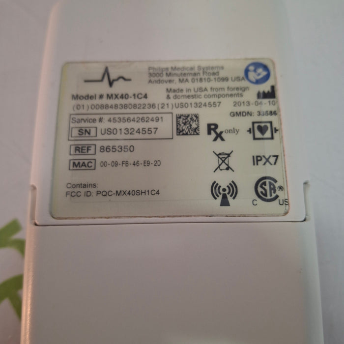 Philips MX40 1.4 ECG 865350 Telemetry Transmitter