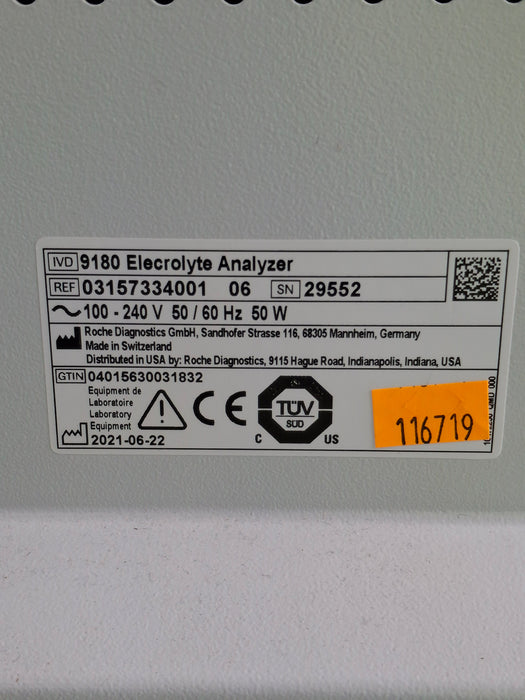 Roche Diagnostics 9180 Electrolyte Analyzer