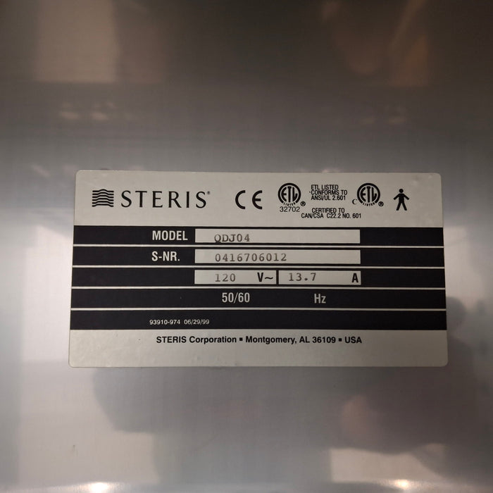 Steris QDJ04 Dual Compartment Warming Cabinet
