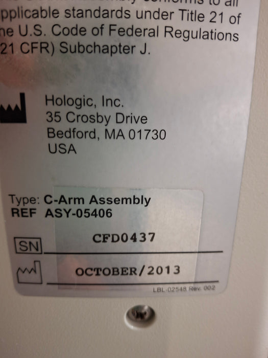 Hologic, Inc. InSight Fluoroscan FD C-Arm