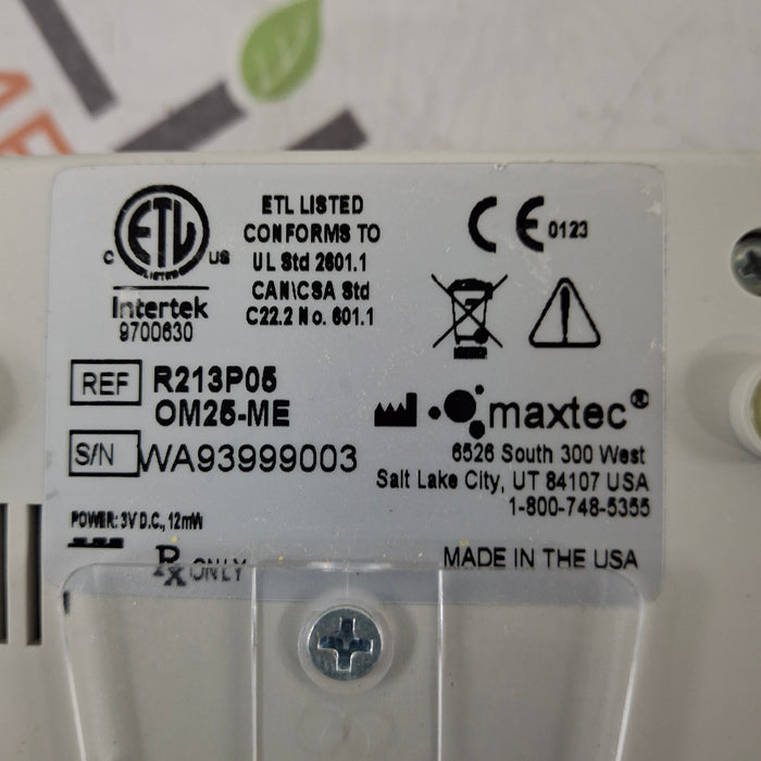 Maxtec, Inc. MaxO2 OM25-ME Oxygen Monitor