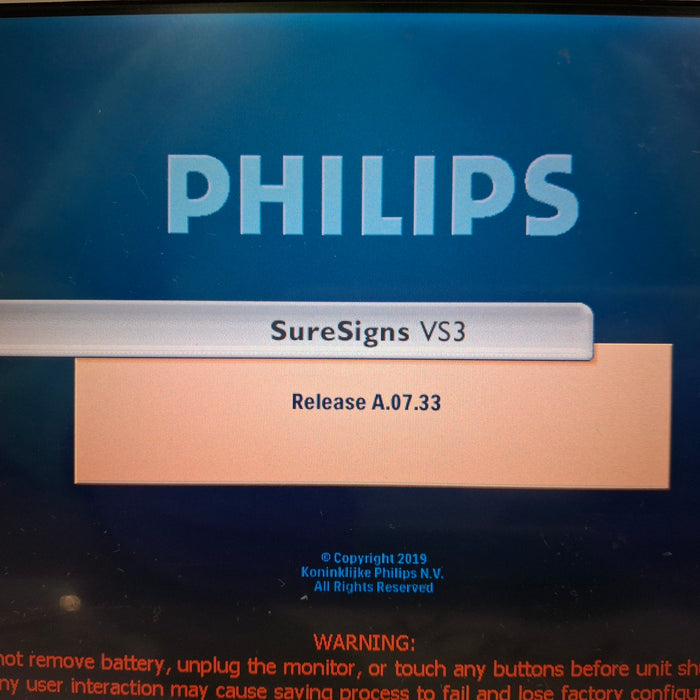 Philips Suresigns VS3 Vital Signs Monitor
