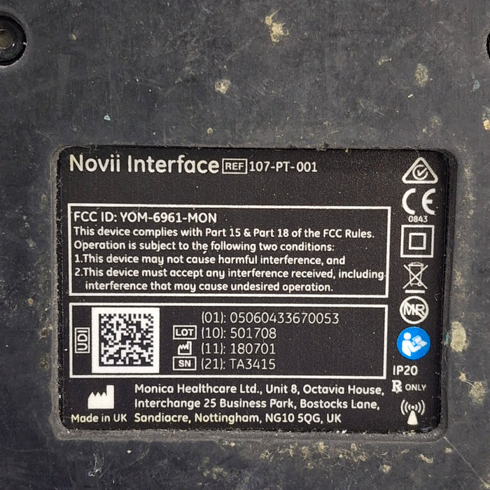 Monica Healthcare Limited 107-PT-001 Fetal Monitor