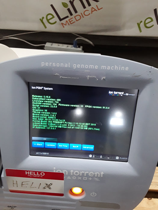 Ion Torrent 508-U001 Personal Genome Machine DNA Sequencer