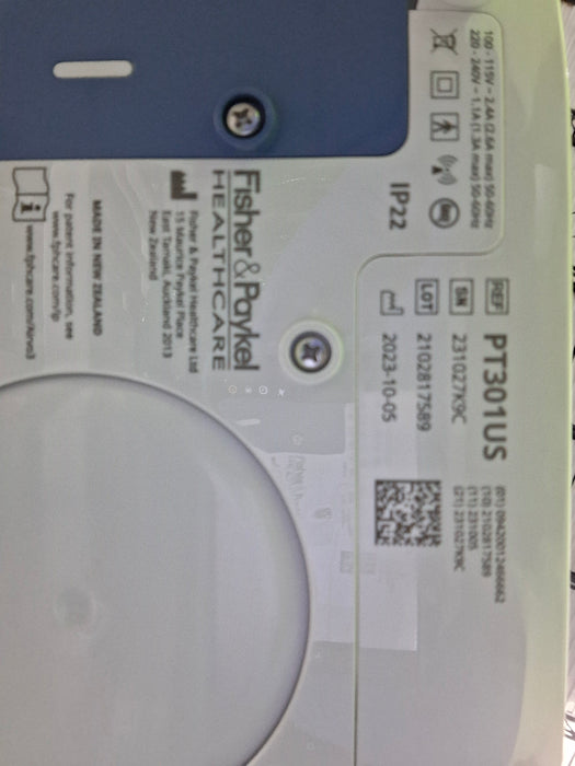 Fisher & Paykel Airvo 3 Humidified High Flow Therapy Unit