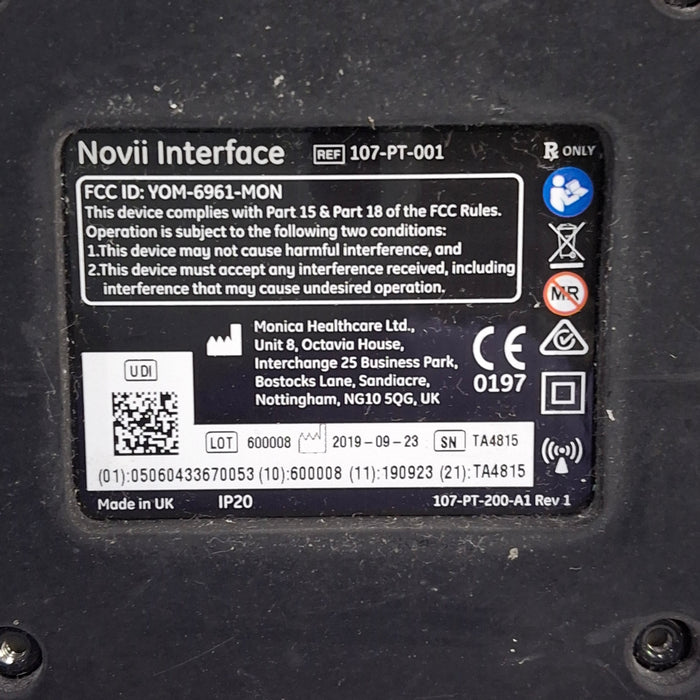 Monica Healthcare Limited 107-PT-001 Fetal Monitor