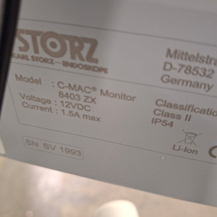 Karl Storz 8403 ZX C-MAC Monitor