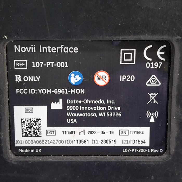 Monica Healthcare Limited 107-PT-001 Fetal Monitor