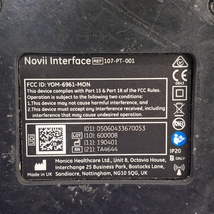 Monica Healthcare Limited 107-PT-001 Fetal Monitor