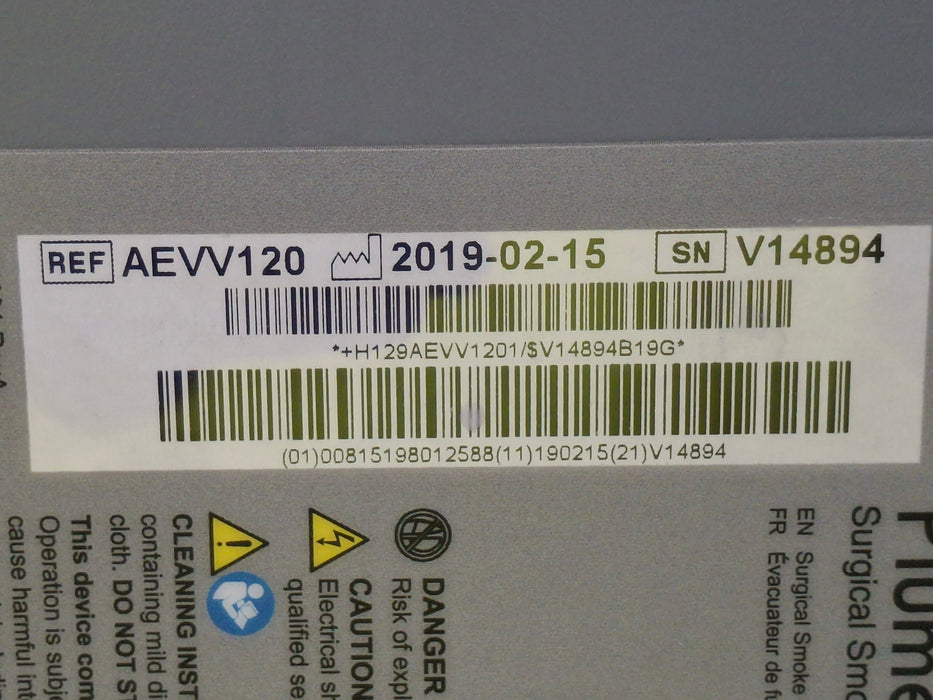 Zimmer PlumeVac AEVV120 Surgical Smoke Evacuator