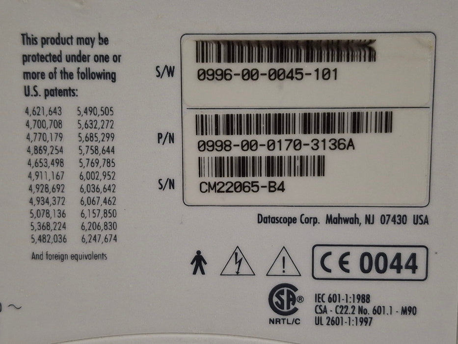 Datascope Passport 2 Patient Monitor