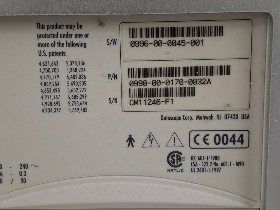 Datascope Passport 2 Patient Monitor