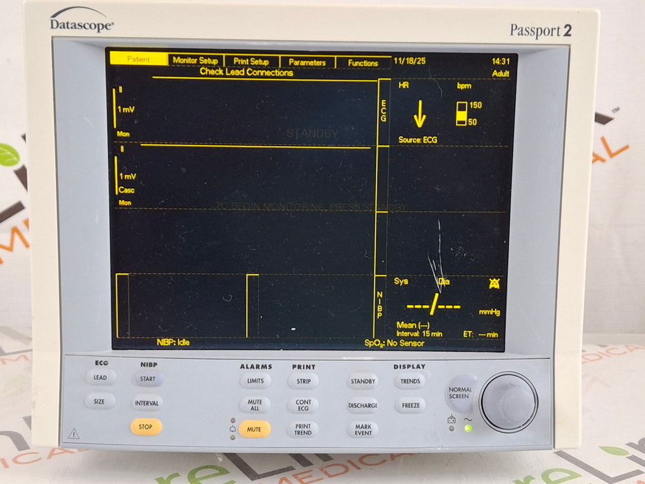 Datascope Passport 2 Patient Monitor