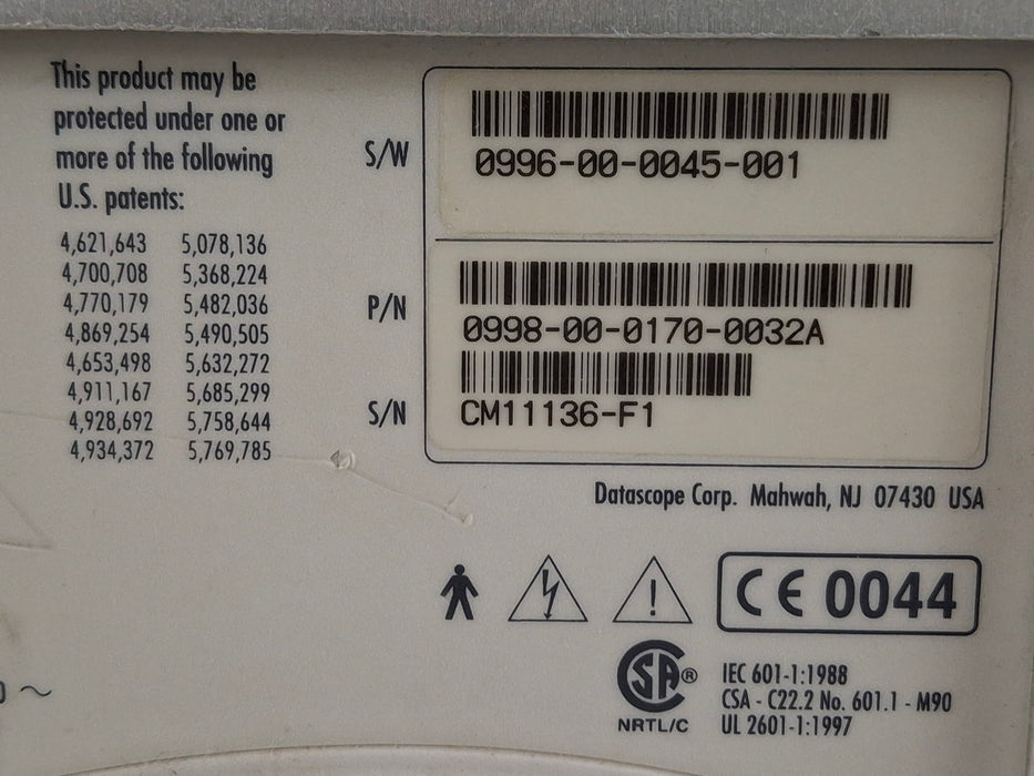 Datascope Passport 2 Patient Monitor