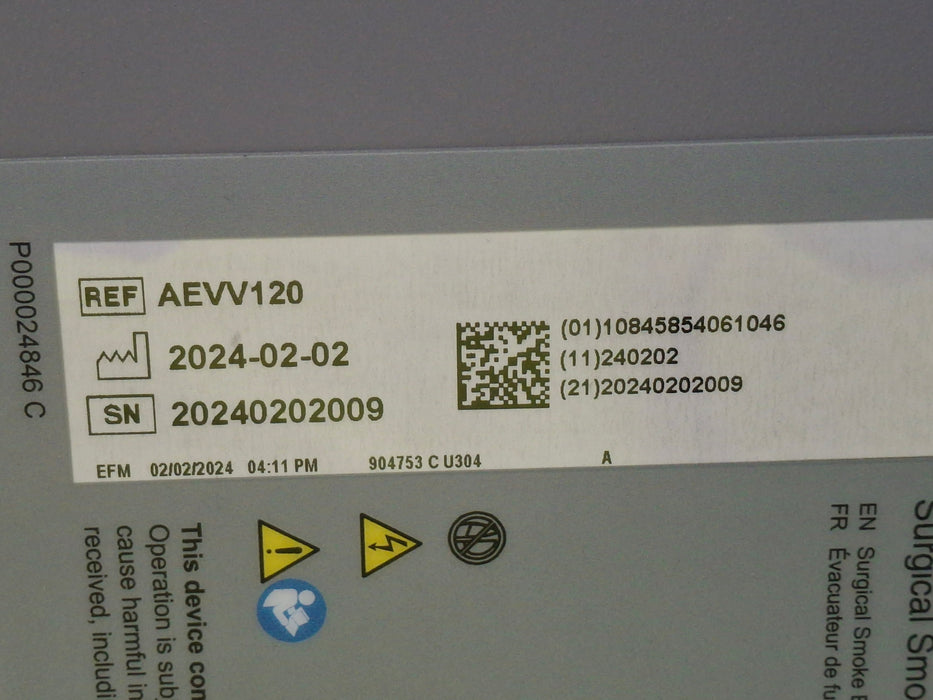 Zimmer PlumeVac AEVV120 Surgical Smoke Evacuator