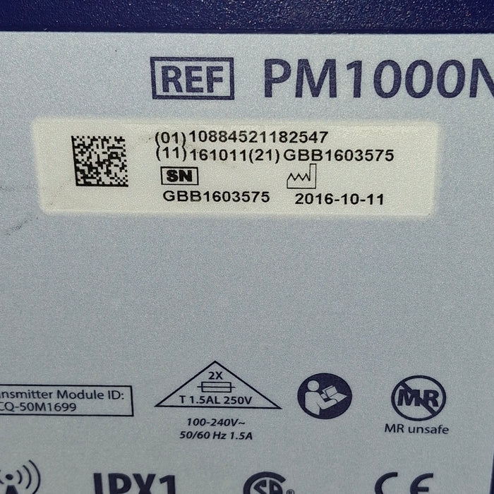 Covidien PM1000N Nellcor Bedside SPO2 Monitor