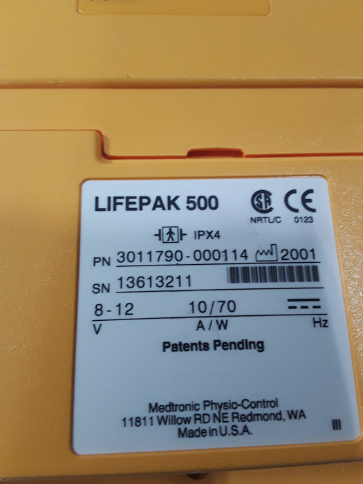 Medtronic Physio Control LifePak 500 AED
