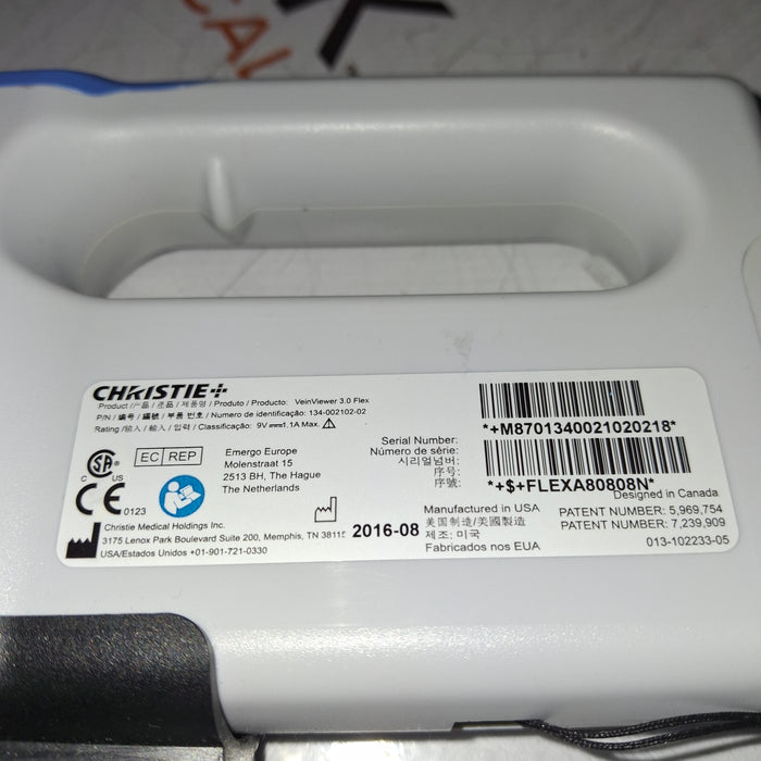 Christie Medical Holdings VeinViewer 3.0 Flex Portable Mobile Vein Viewer