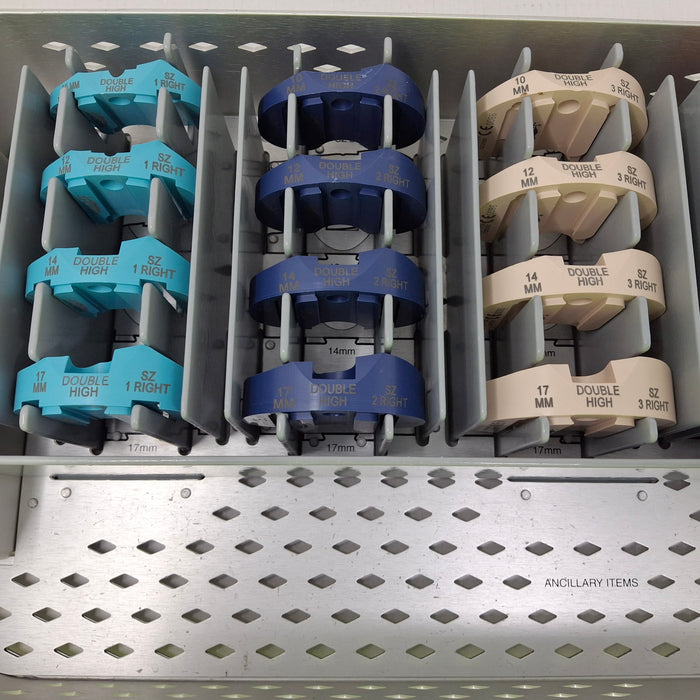 Wright Surgical KS00-1018 Double High Right Tibial Insert Trials SZ 1-5, 10-17mm