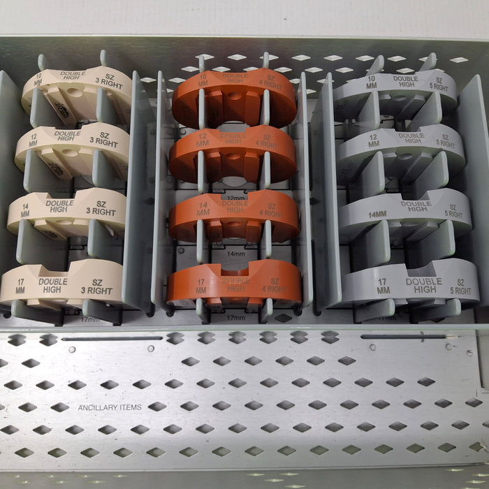 Wright Surgical KS00-1018 Double High Right Tibial Insert Trials SZ 1-5, 10-17mm