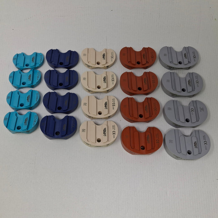 Wright Surgical KS00-1018 Double High Right Tibial Insert Trials SZ 1-5, 10-17mm