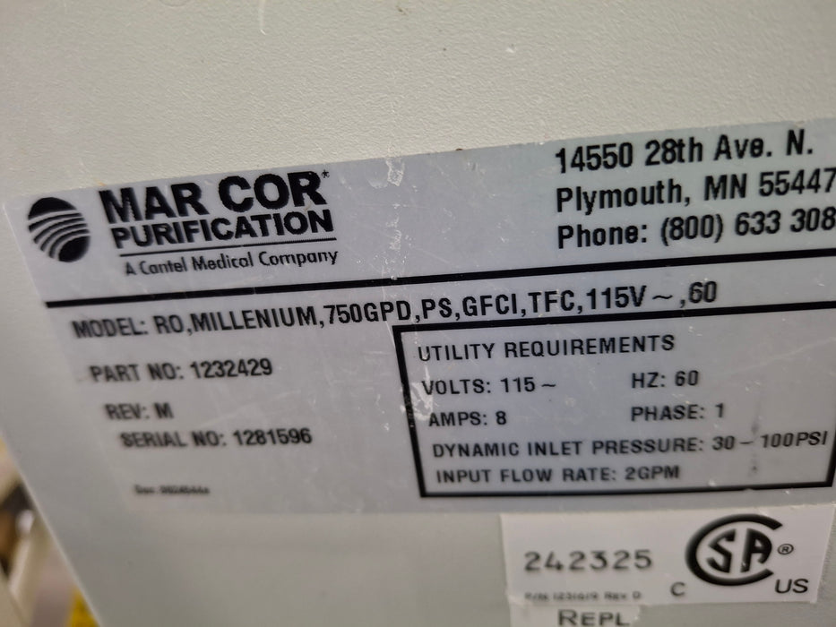 Mar Cor Purification RO, Millenium 750 Reverse Osmosis System