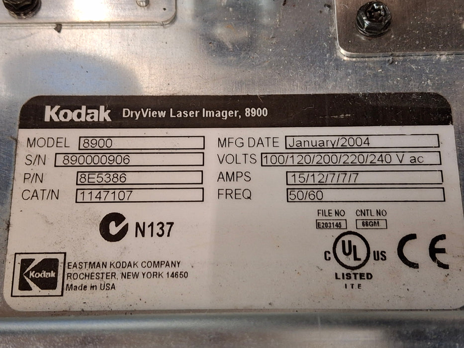 Kodak DryView 8900 Laser Imager