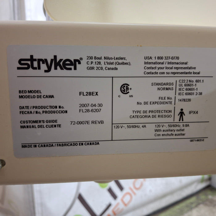 Stryker FL28EX Electric Bed GoBed II