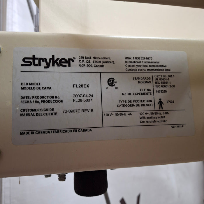 Stryker FL28EX Electric Bed GoBed II
