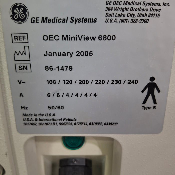OEC Medical Systems Miniview 6800 C-Arm