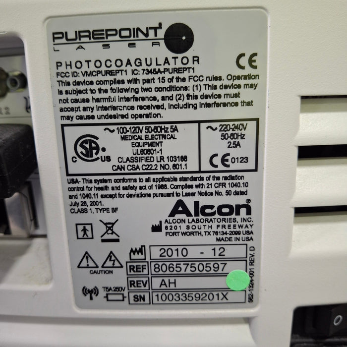 Alcon Laboratories Inc PurePoint Photocoagulator