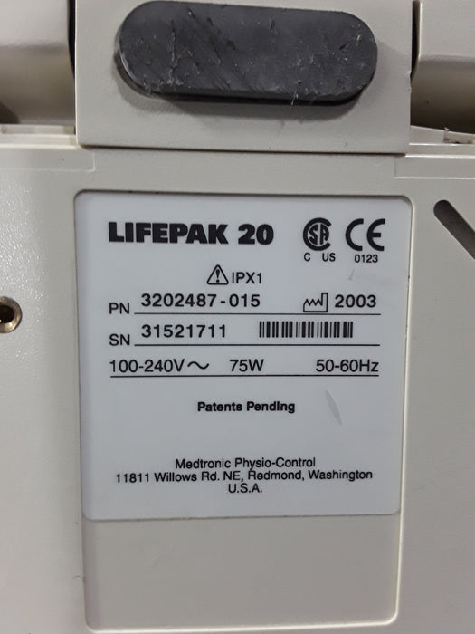 Physio-Control LifePak 20 Defibrillator
