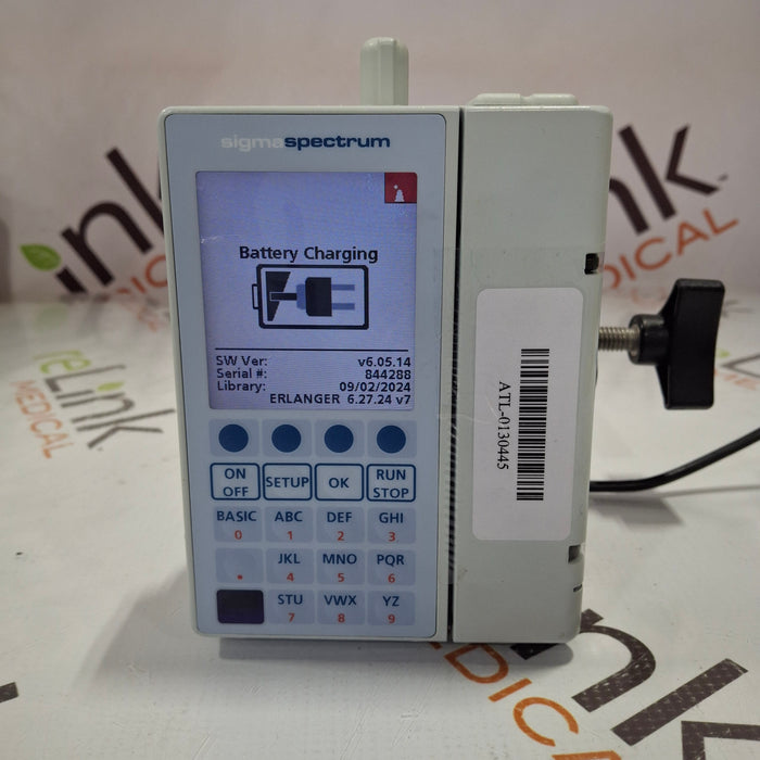 Baxter Sigma Spectrum 6.05.14 with B/G Battery Infusion Pump