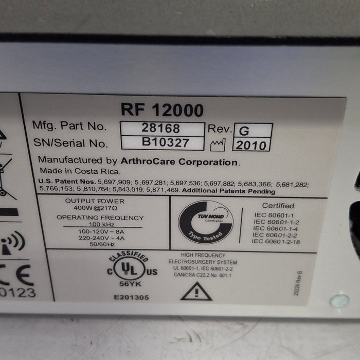 ArthroCare Corporation Quantum 2 Electrosurgical Unit