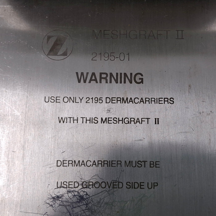 Zimmer 2195-01 Meshgraft 2 Skin Graft Expansion System