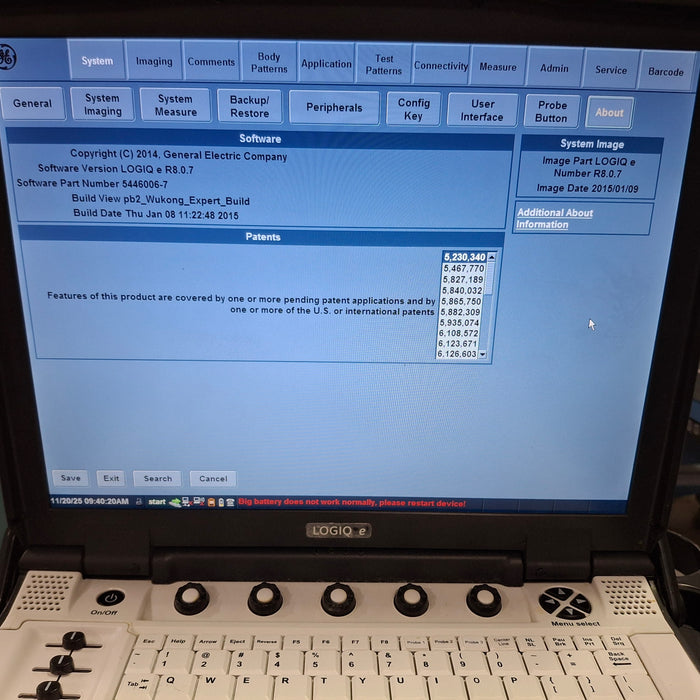 GE Healthcare NextGen Logiq e Ultrasound