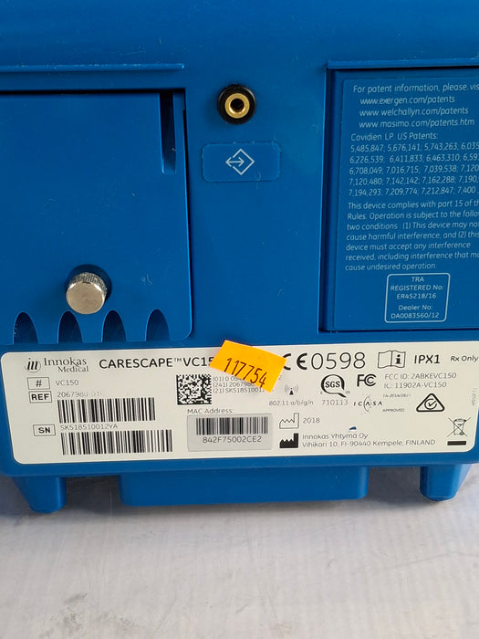 GE Healthcare Carescape VC150 Vital Signs Monitor