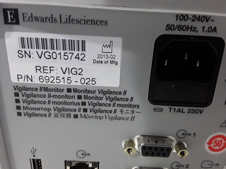 Edwards Lifesciences Vigilance II Patient Monitor