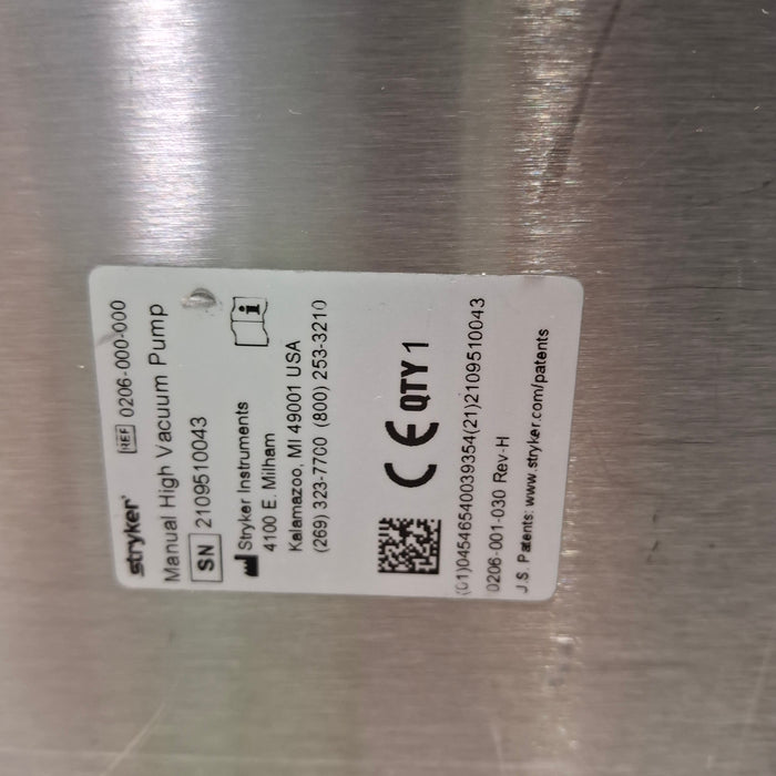 Stryker Mixevac II High Vacuum System