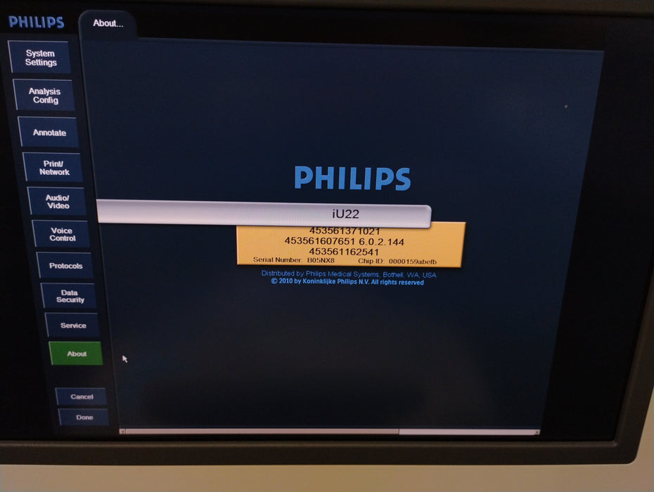 Philips IU22 Ultrasound
