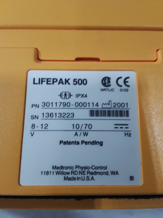 Medtronic Physio Control LifePak 500 AED