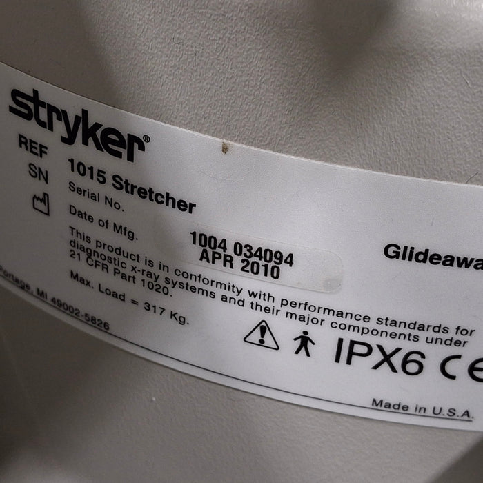 Stryker 1015 Big Wheel Glideaway Stretcher