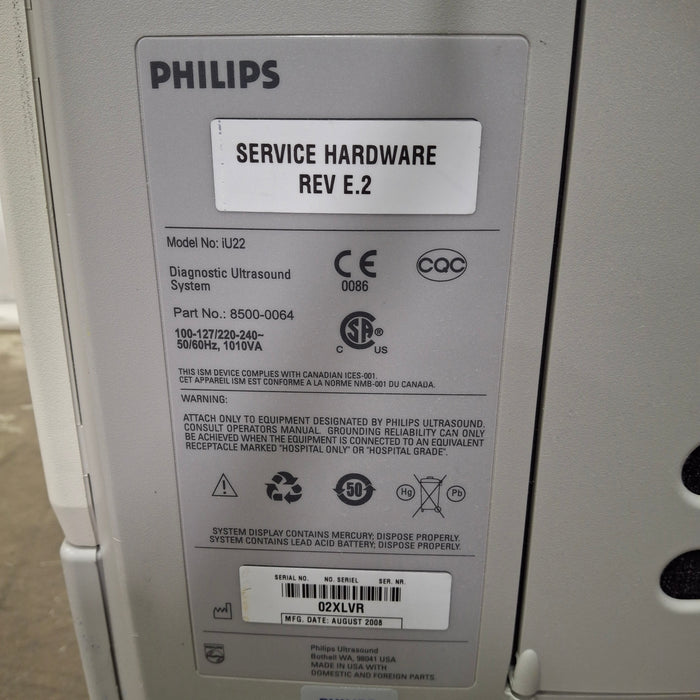 Philips IU22 Ultrasound